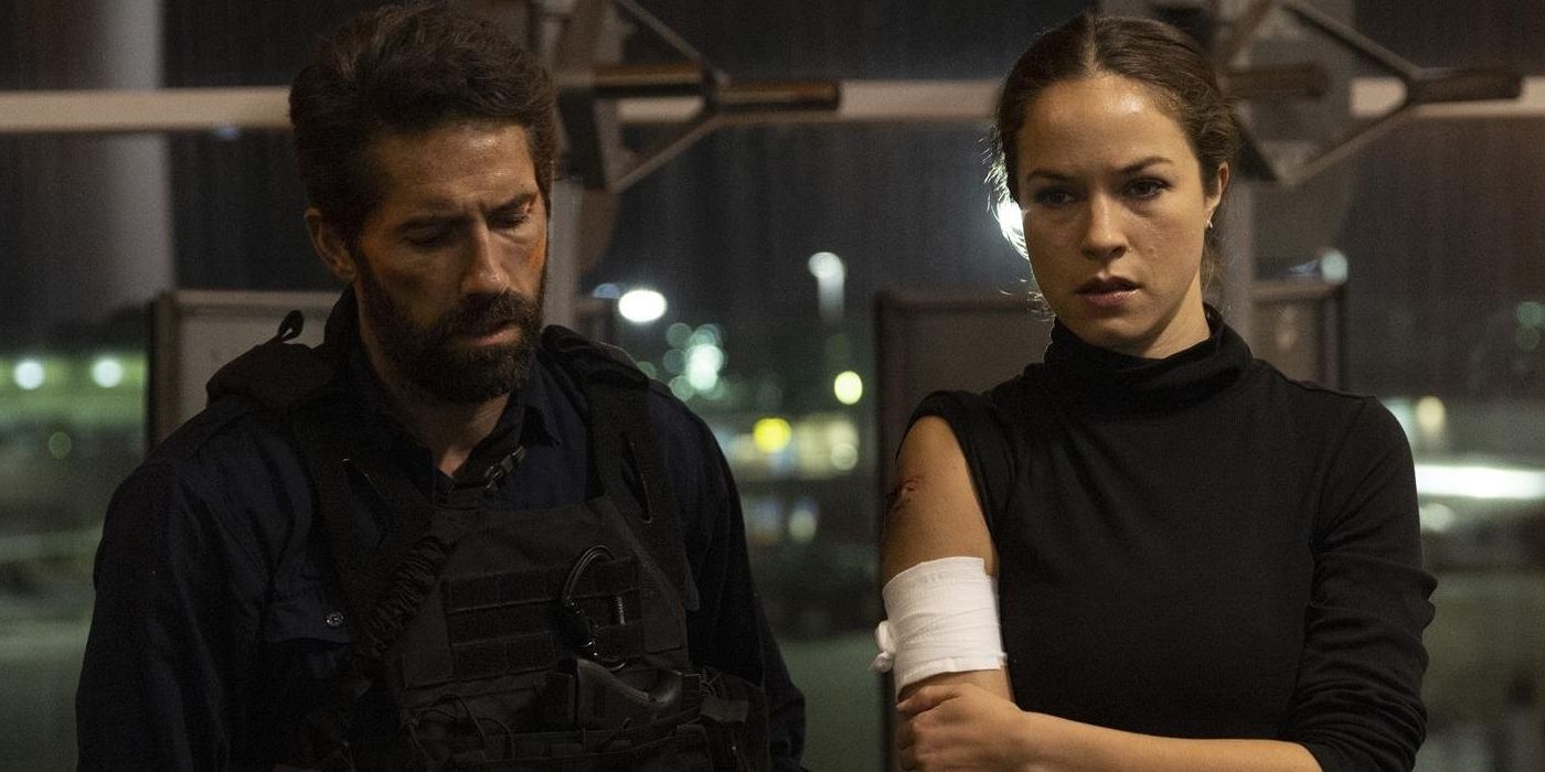 Alexis Knapp and Scott Adkins in One More Shot