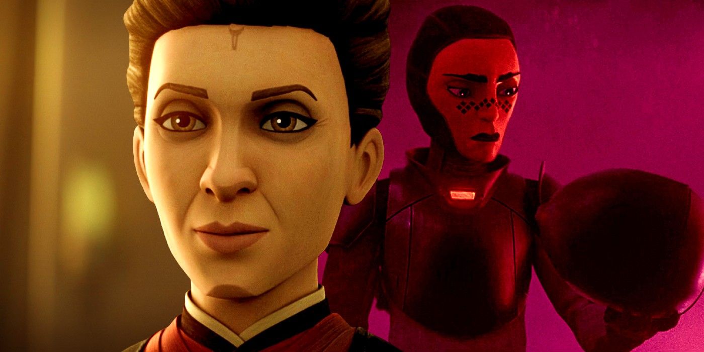 Morgan Elsbeth and Barriss Offee in Star Wars: Tales of the Empire.