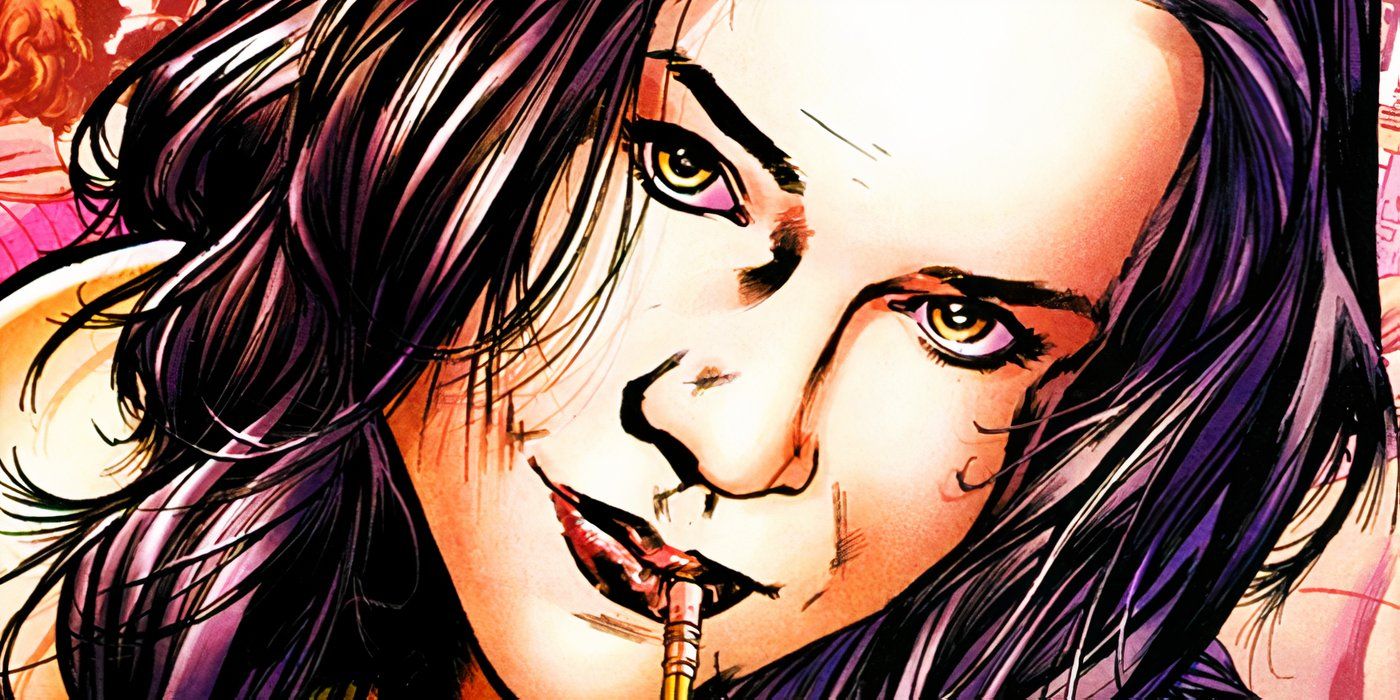 Alyssa Moy with a pencil in Marvel Comics
