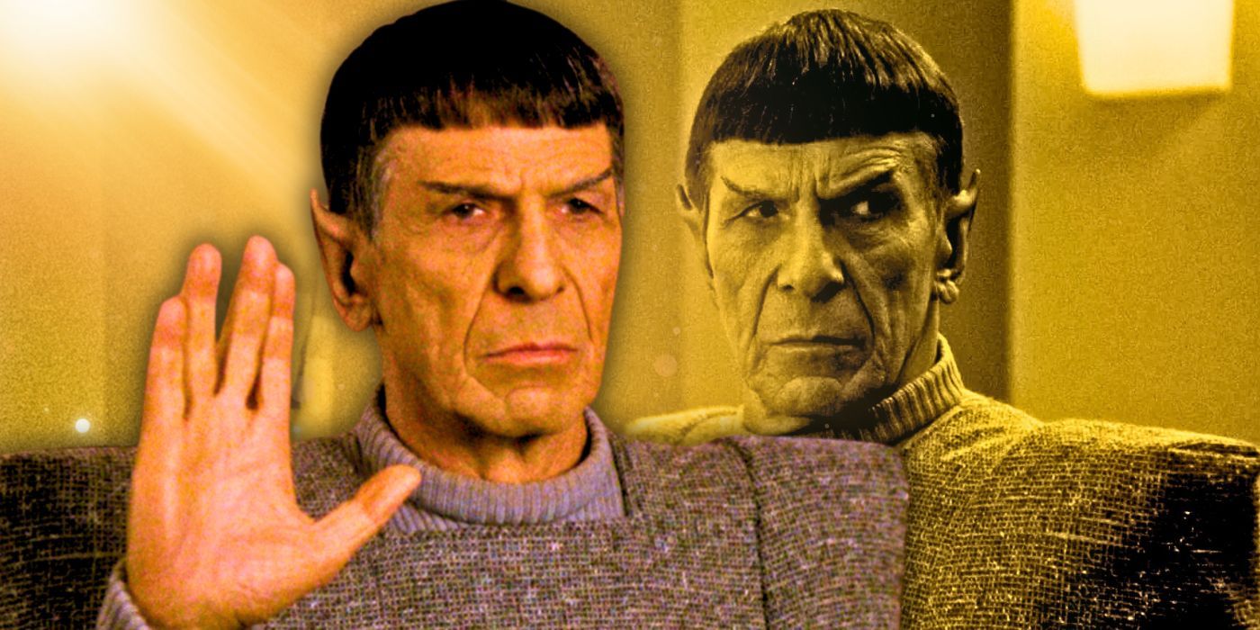 Leonard Nimoy como embajador Spock en Star Trek TNG Unification