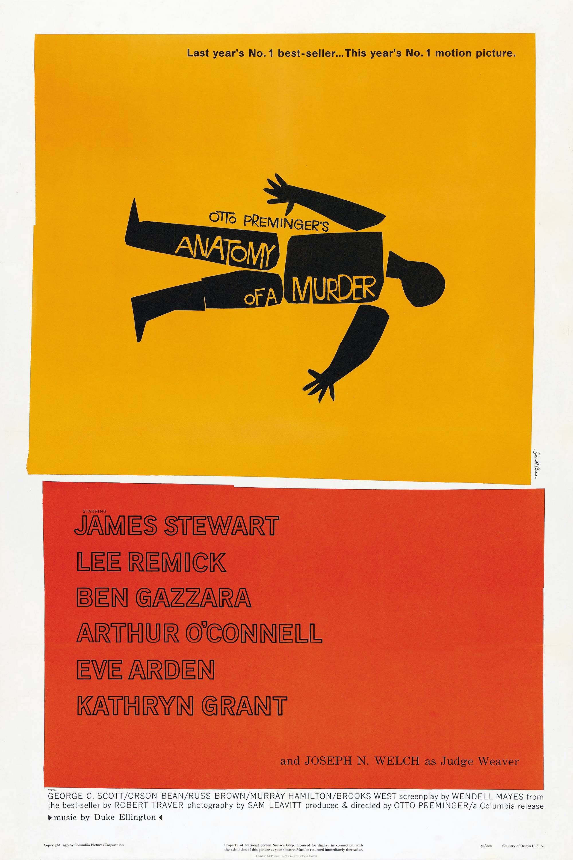 Anatomy Of A Murder (1959) - Poster