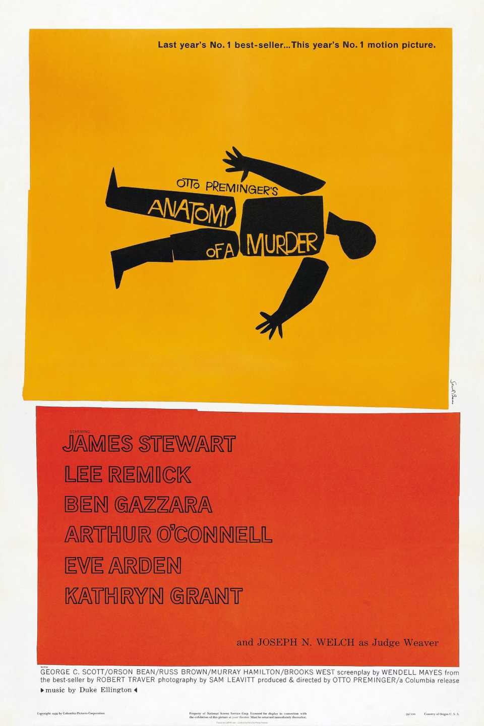 Anatomy Of A Murder (1959) - Poster