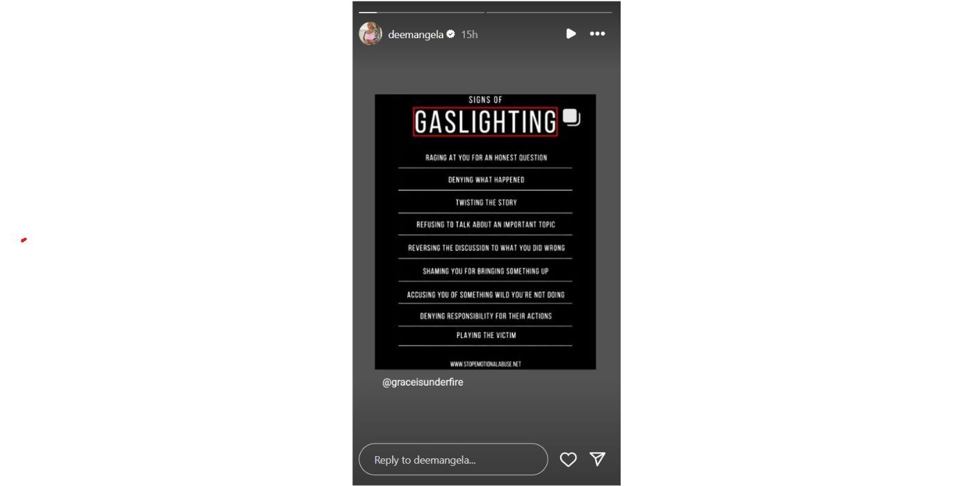 Angela Deem in 90 Day Fiance IG throwing shade at gaslighter Michael Ilesanmi