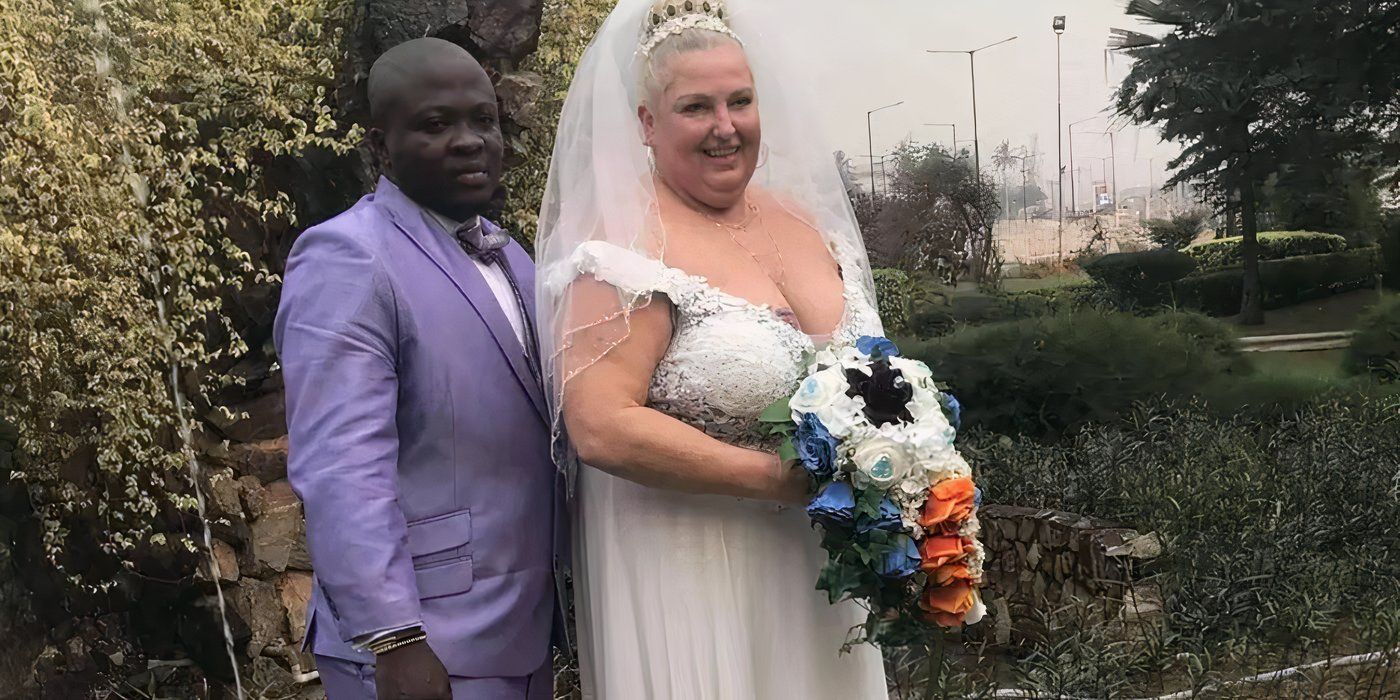 Angela Deem and Michael Ilesanmi enjoying their wedding day In 90 Day Fiance
