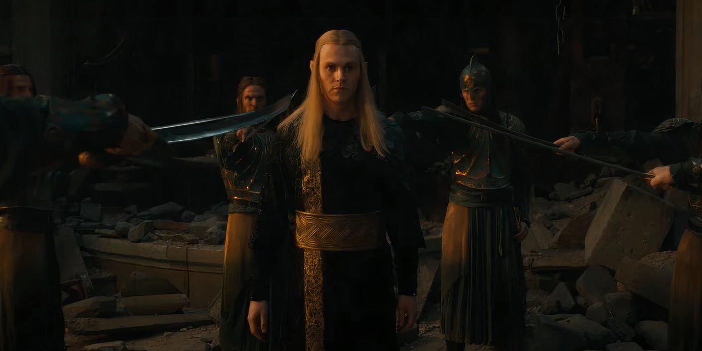 Annatar surrounded by soldiers in the Rings of Power season 2 trailer