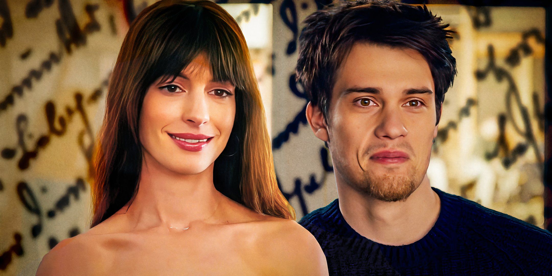 Anne Hathaway as Solen and Nicholas Galitzine as Hayes from The Idea of You