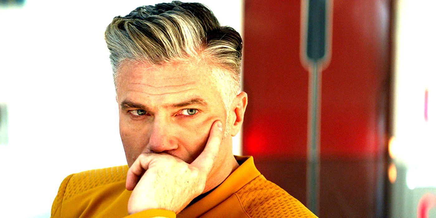 Anson Mount looking pensive as Captain Pike in Star Trek Strange New Worlds