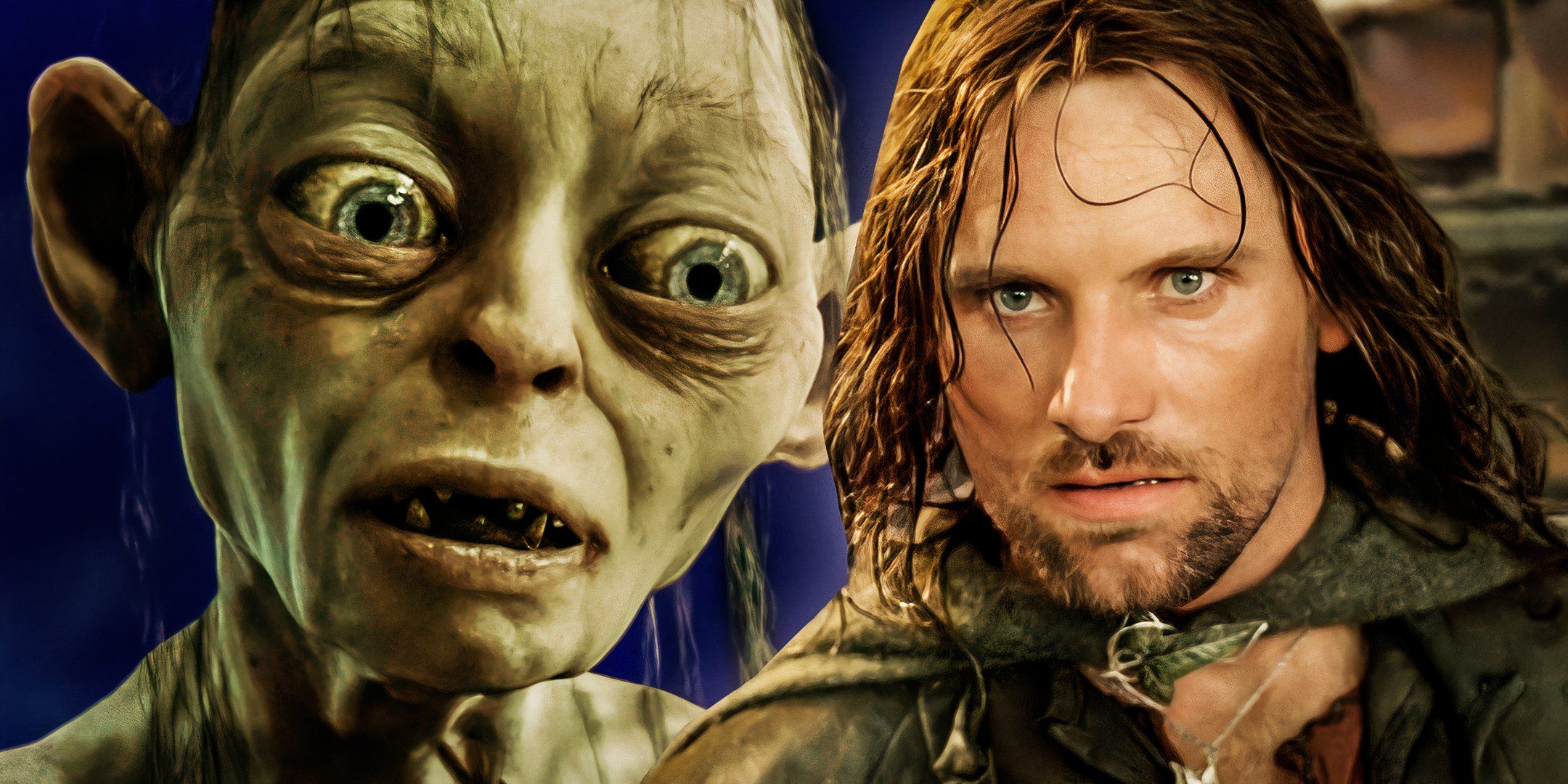 Aragorn and Gollum from The Lord of the Rings