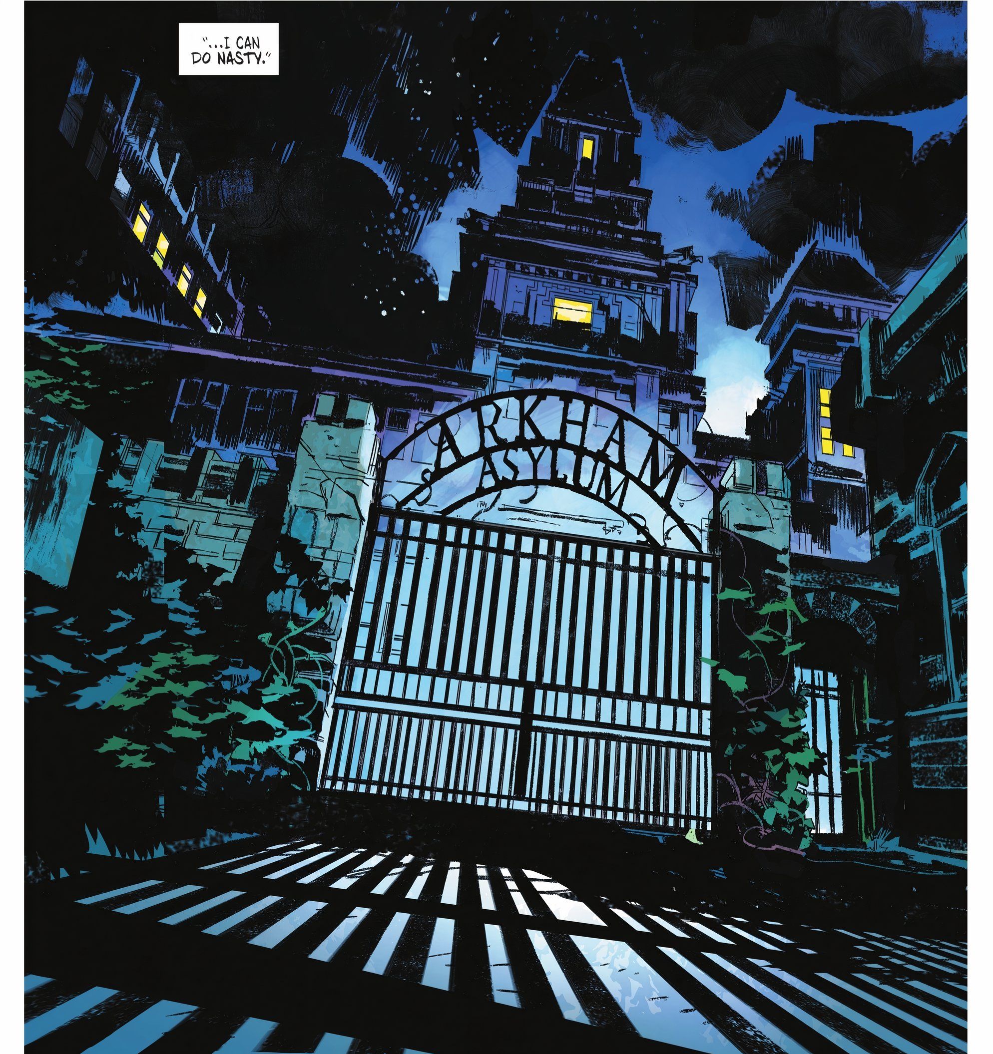 Arkham Asylum eu posso fazer coisas desagradáveis ​​em Batman Dylan Dog #3