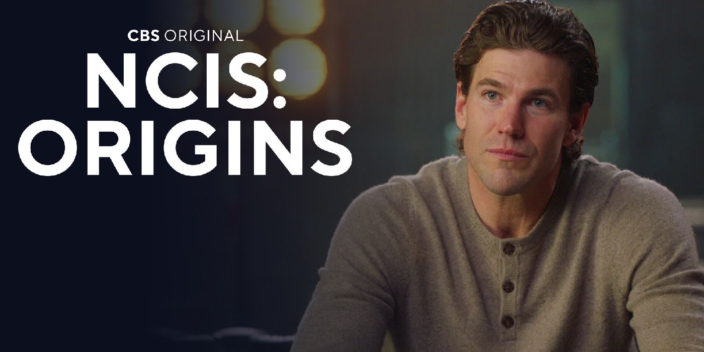 أوستن ستويل في دور جيبس ​​الشاب في NCIS: Origins مع عنوان NCIS: Origins بجانبه