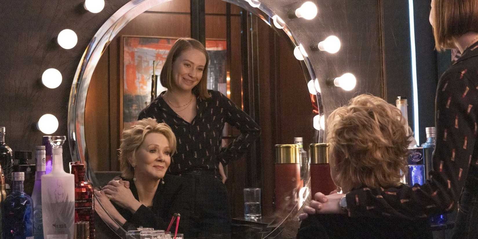 Ava and Deborah looking in a mirror in Hacks