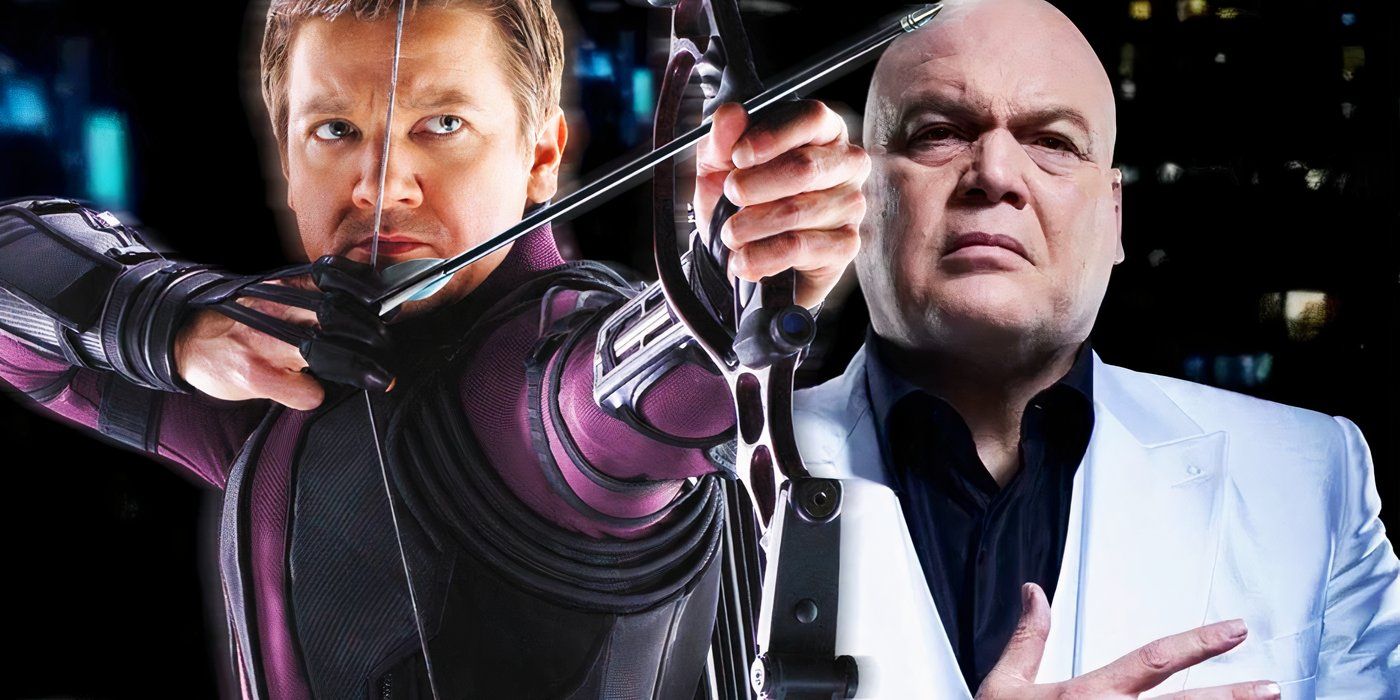 Hawkeye and the Kingpin from the MCU.