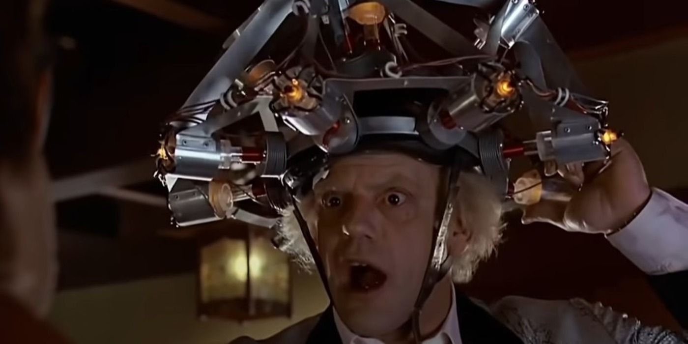 Christopher Lloyd as Emmett "Doc" Brown in Back to the Future Part (1985) scene: “Who’s Vice President? Jerry Lewis?"