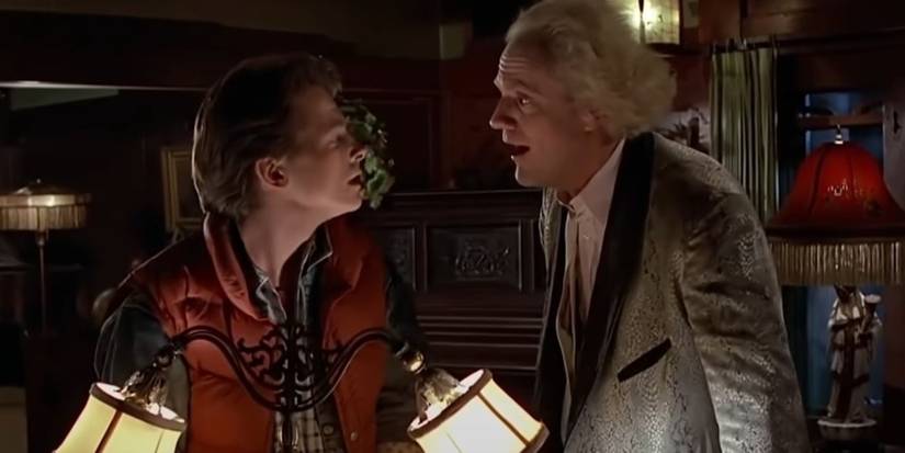 Christopher Lloyd as Emmett "Doc" Brown in Back to the Future Part (1985) scene: “Who’s Vice President? Jerry Lewis?"