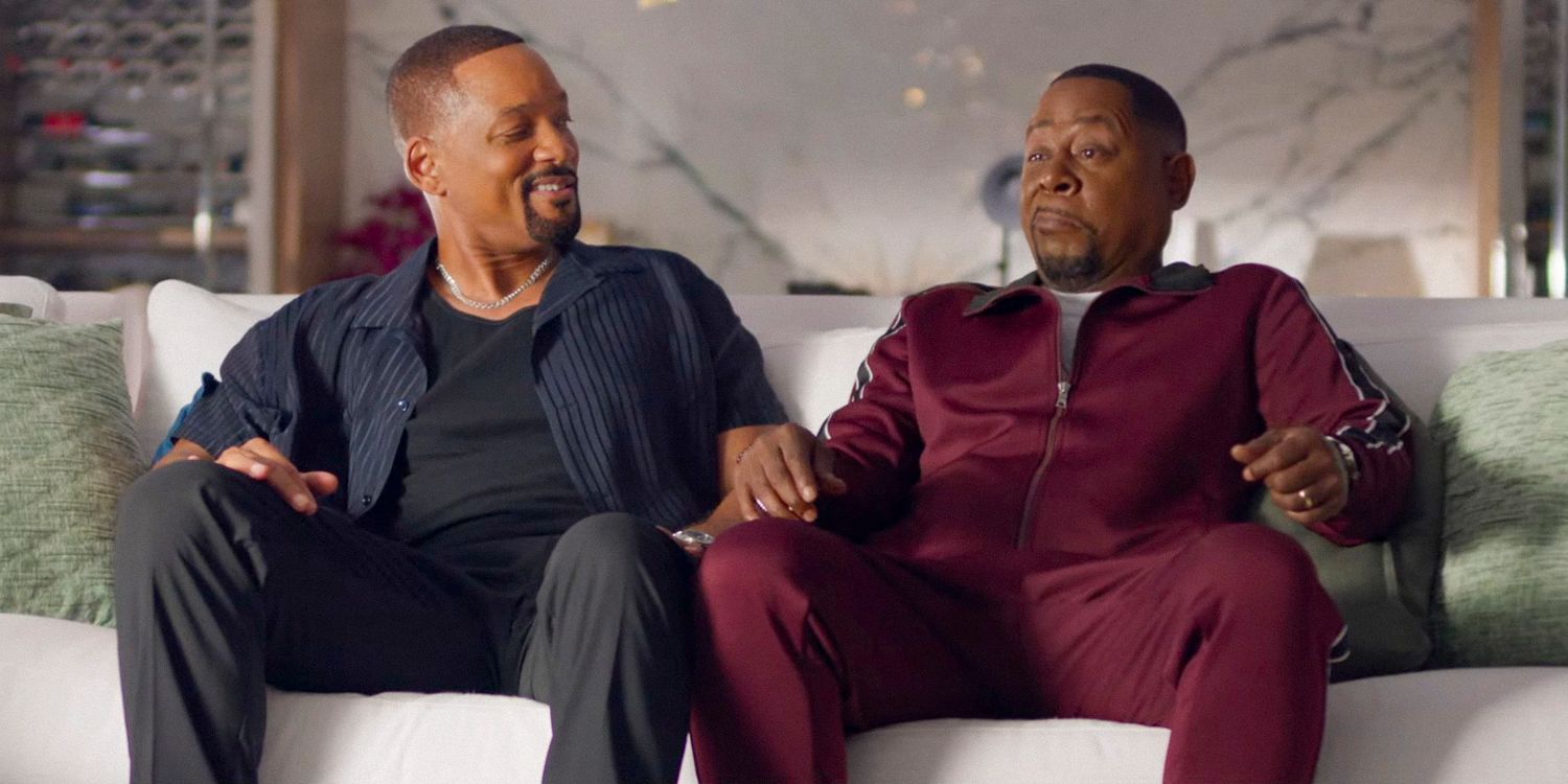 Will Smith and Martin Lawrence Sitting on a Couch in Bad Boys: Ride or Die