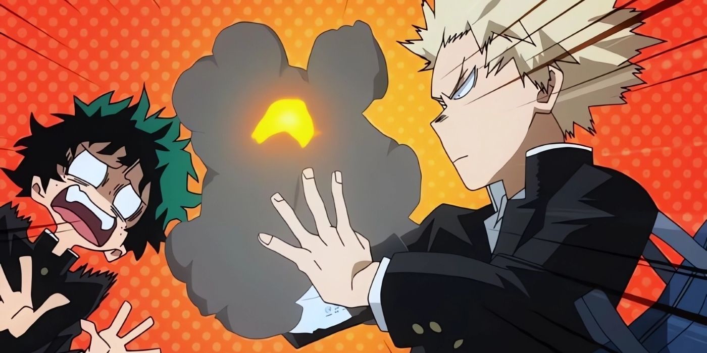 Bakugo bullying Deku for being Quirkless