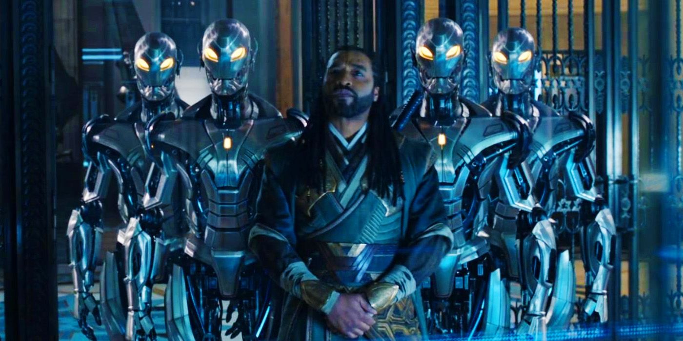 Baron Mordo with Ultron drones in Doctor Strange in the Multiverse of Madness