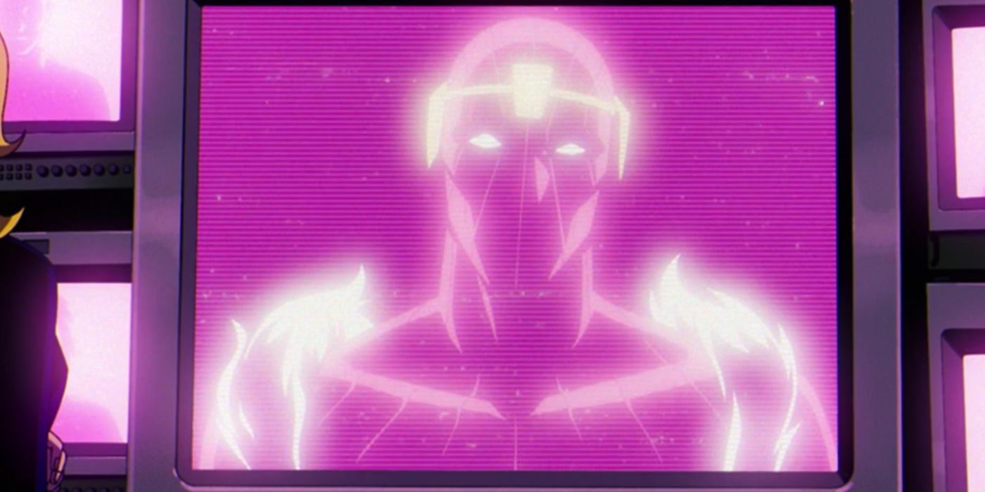 Barão Zemo em uma tela no episódio 8 de X-Men '97