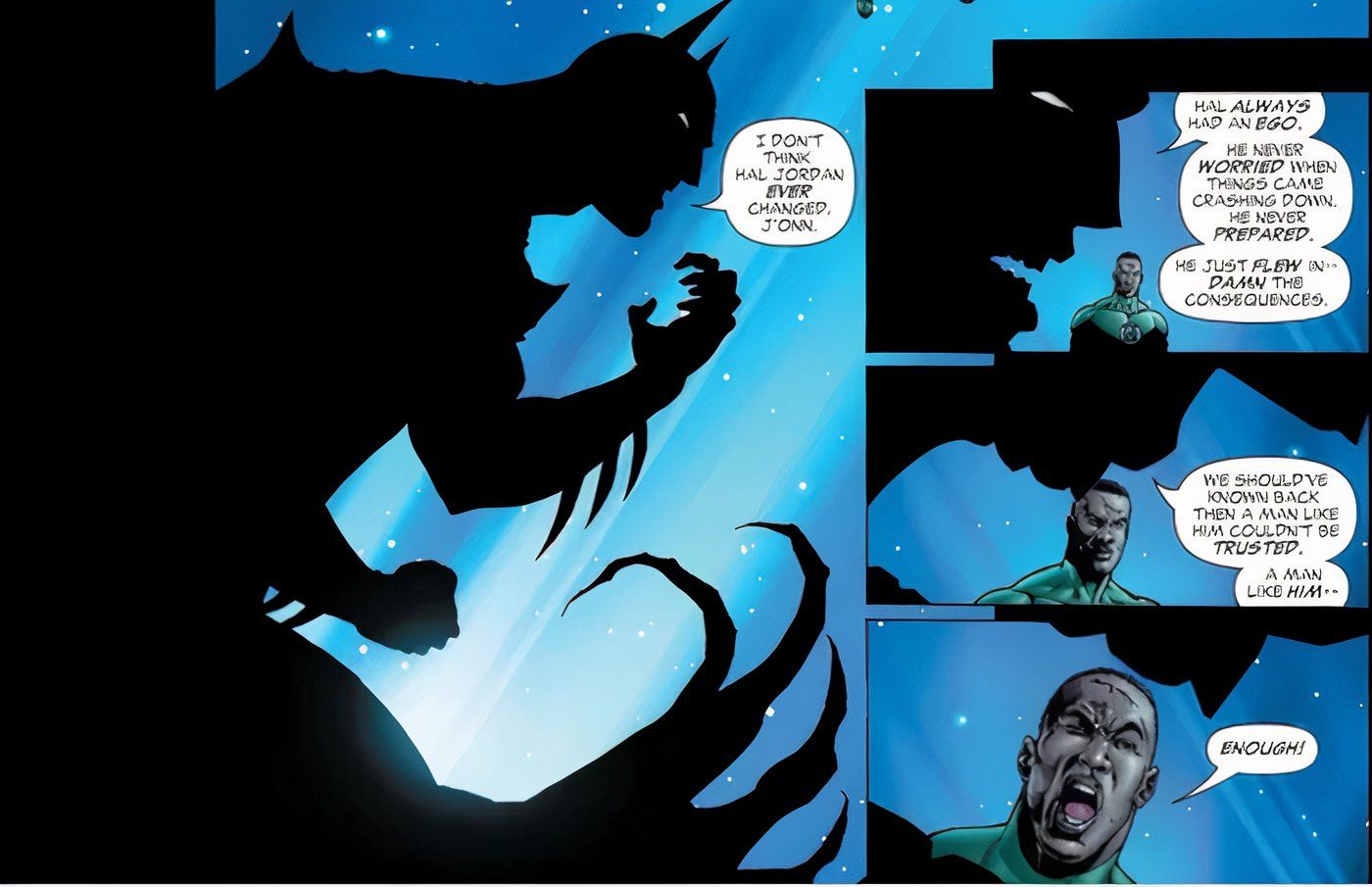 Batman habla de Hal Jordan tras su muerte