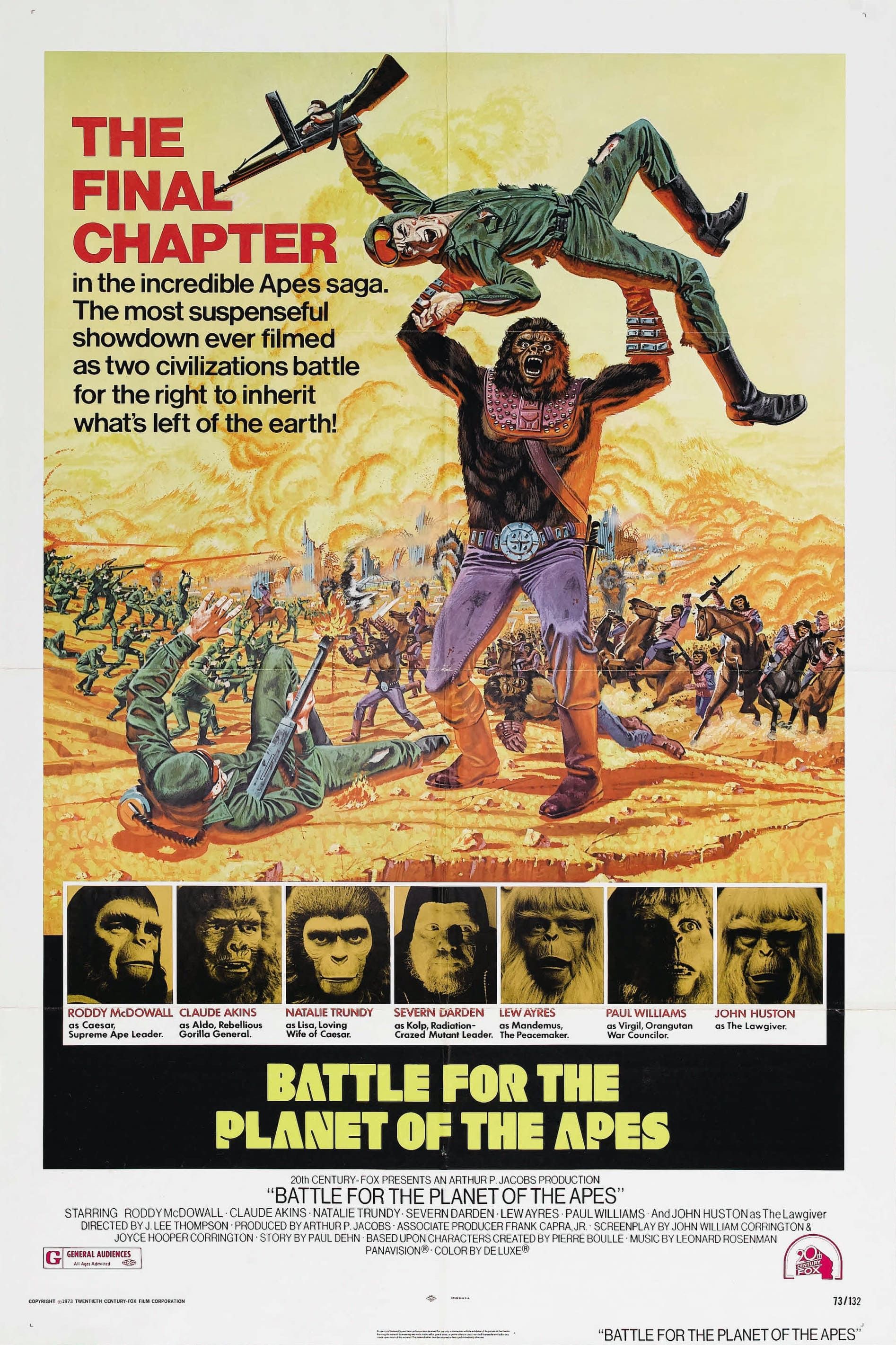 Cartaz do filme A Batalha do Planeta dos Macacos