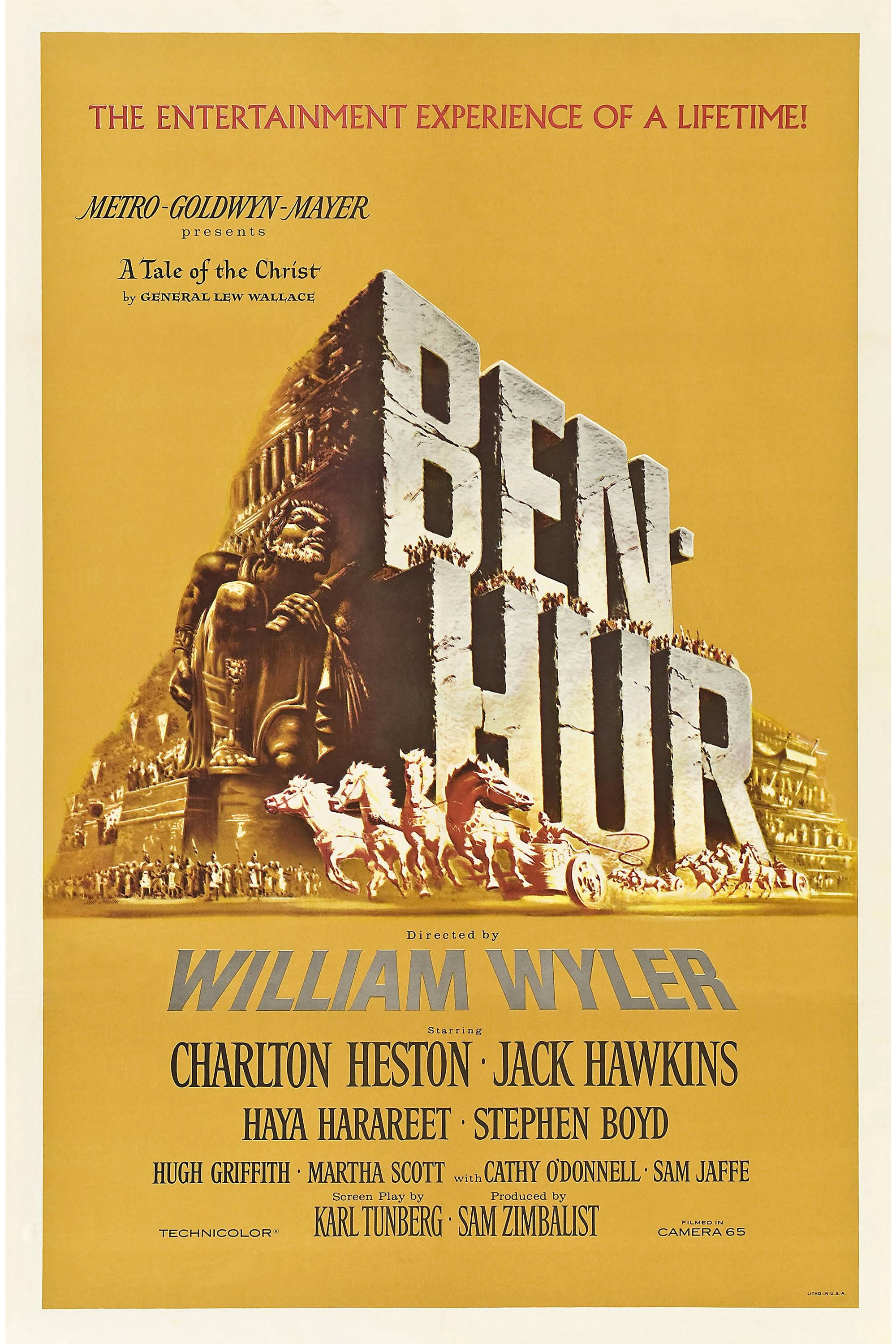 Ben Hur (1959) - Poster - Charlton Heston & Jack Hawkins