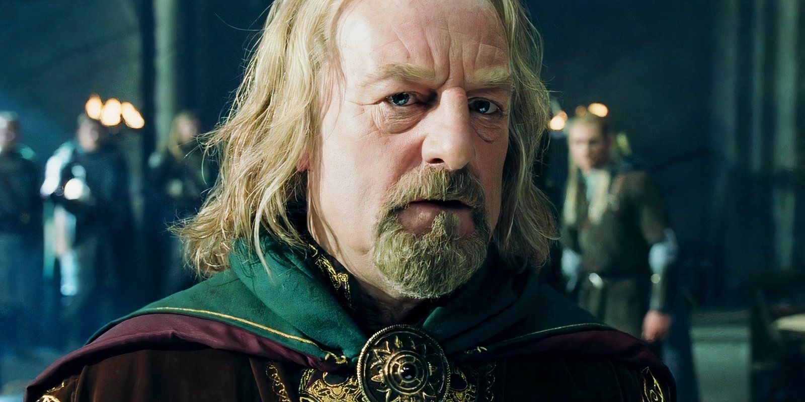 Bernard Hill as King Theoden in The Lord of the Rings The Two Towers