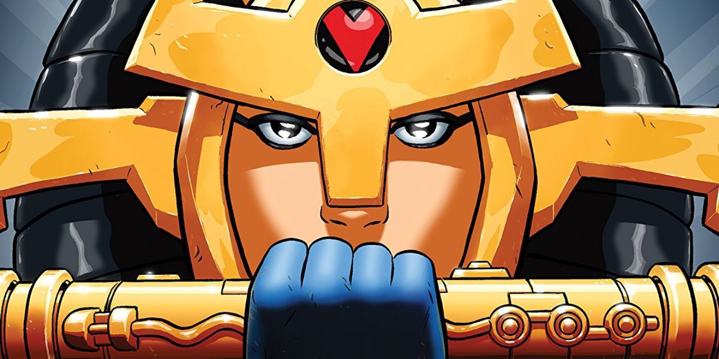 Big Barda and her weapon the Mega-Rod