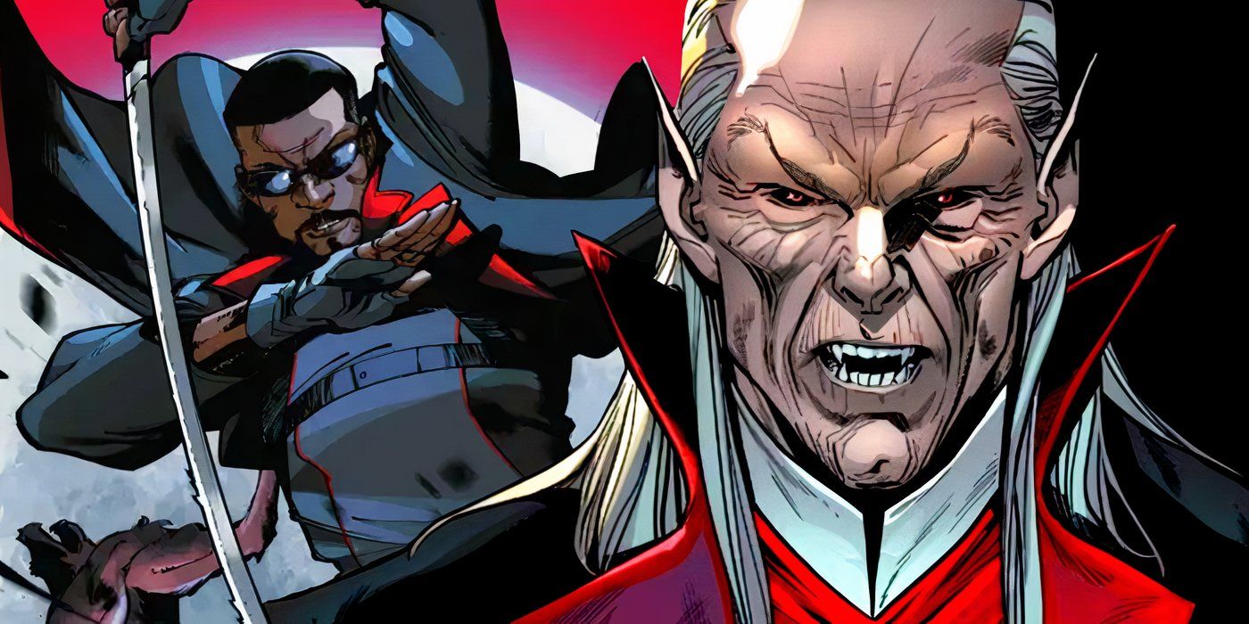 Marvel Comics Blade (left) and Dracula (right.)