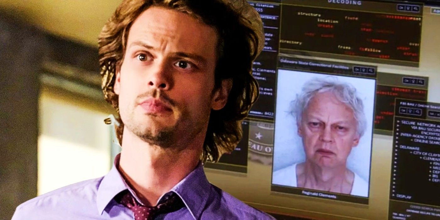 Blended image of Matthew Gray Gubler and his father in Criminal Minds