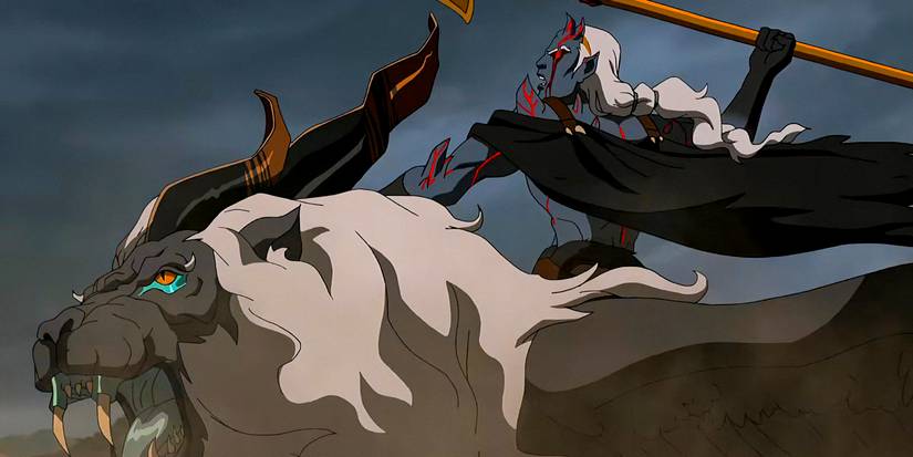 Seraphim di atas chimera -nya di Blood of Zeus Season 2