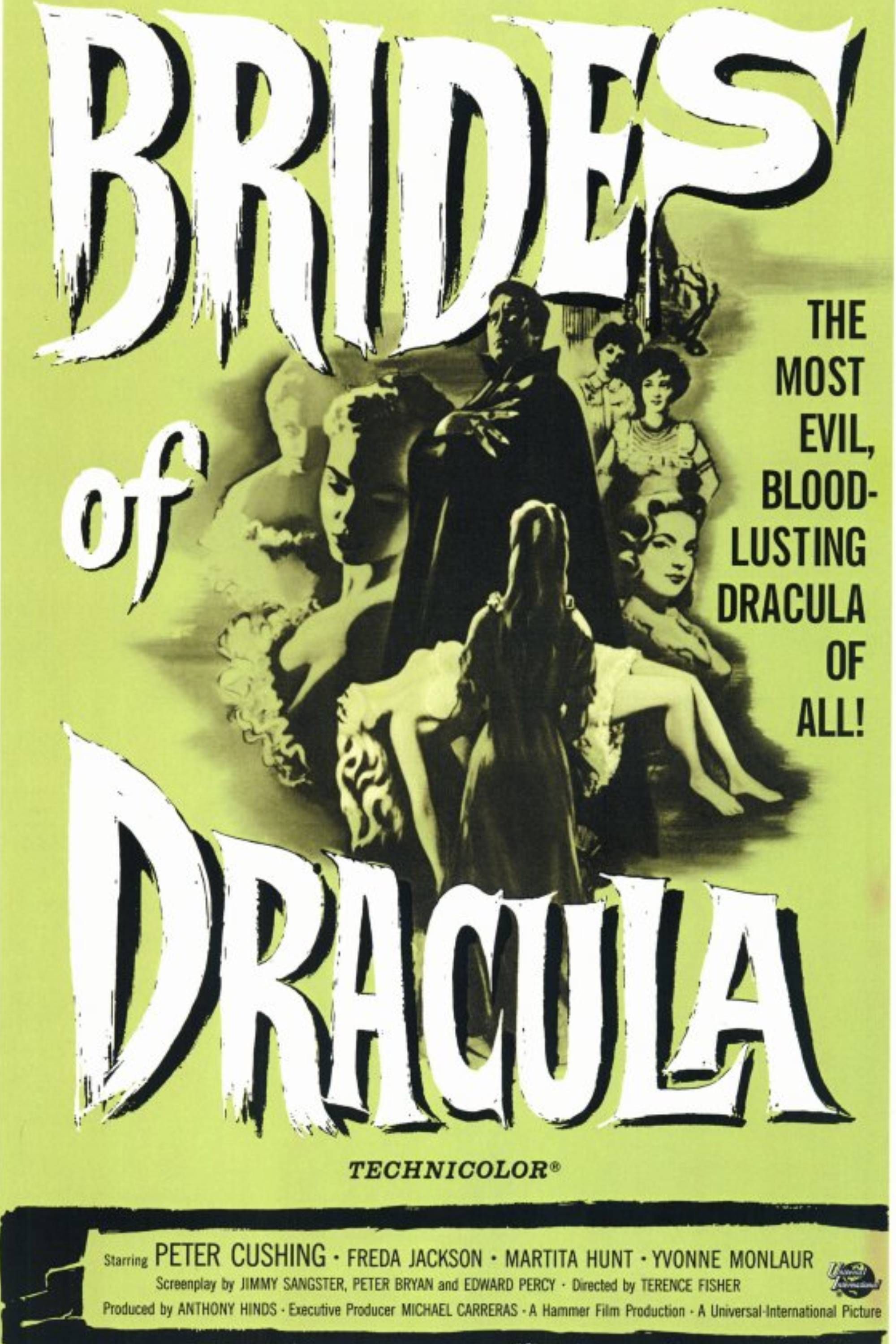 Brides of Dracula (1960) - Poster - Ladies Surrounding Dracula