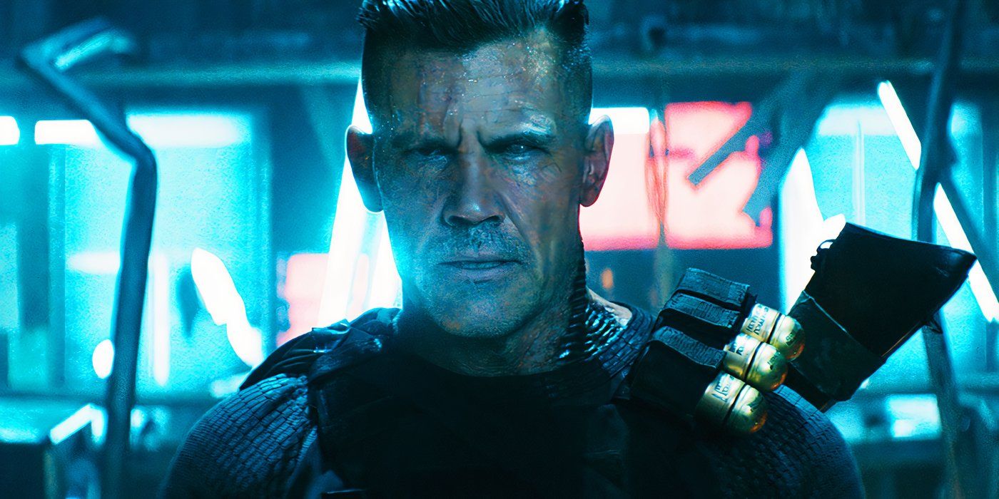 Cable with his weapons in Deadpool 2