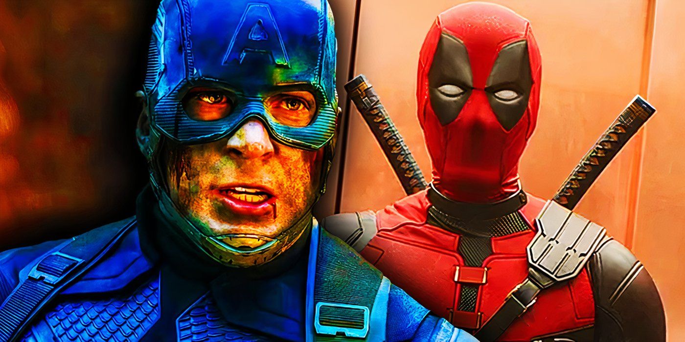 Captain America in Avengers Endgame with Deadpool in Deadpool & Wolverine