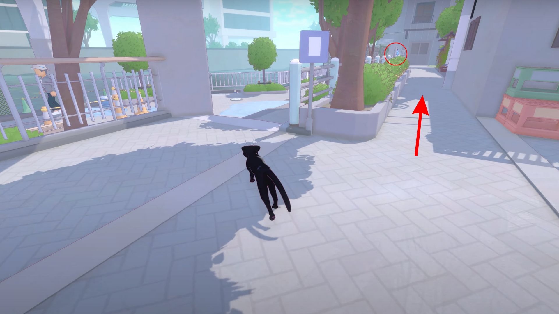 Cat running in Little Kitty Big City
