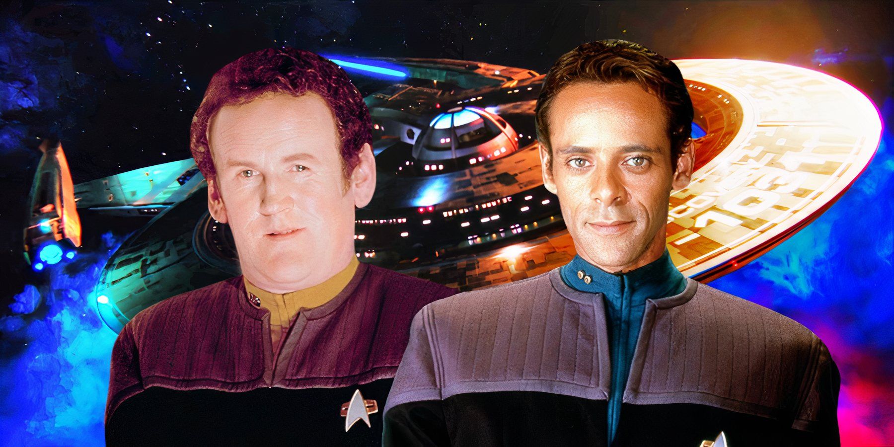 Chief O'Brien and Dr Bashir and the USS Discovery