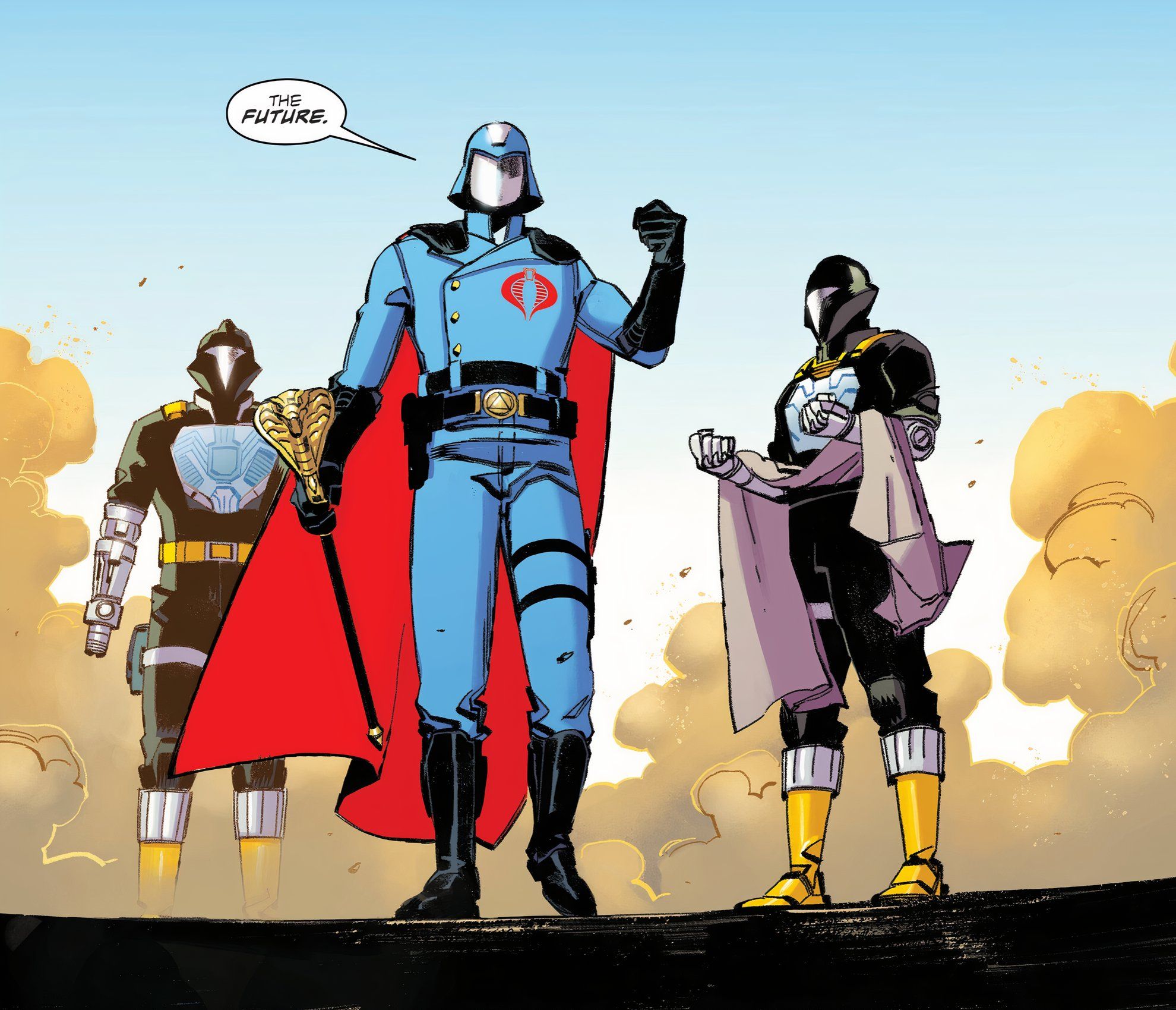 Cobra Commander #5, Cobra Commander dons his iconic outfit and declares himself 