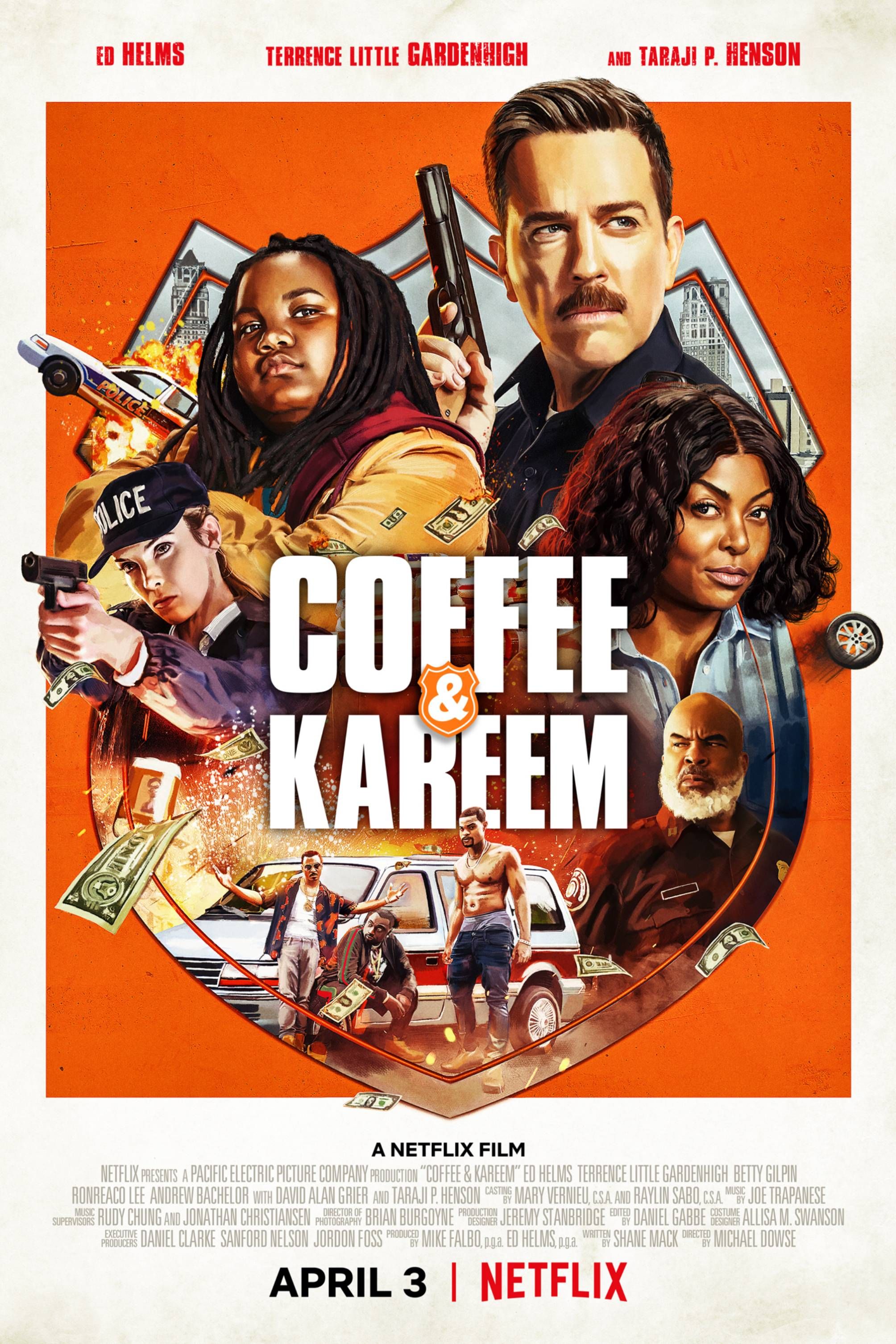 Coffee &amp; Kareem - Poster - Ed Helms, Terrence Little Gardemhigh &amp; Taraji p. Henson