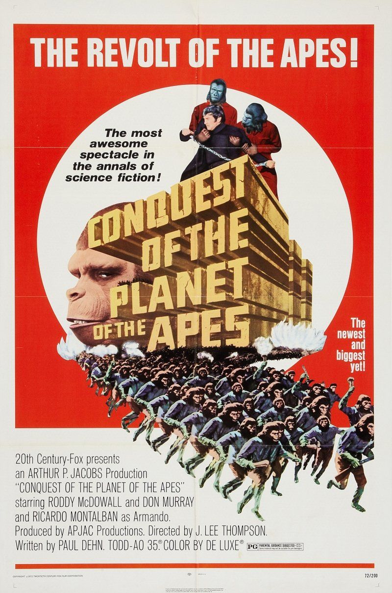 Cartaz do filme A Conquista do Planeta dos Macacos