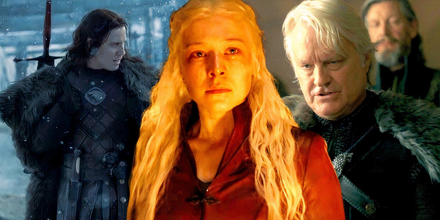 Cregan Stark, Rhaenyra Targaryen, and Rickon Stark in House of the Dragon