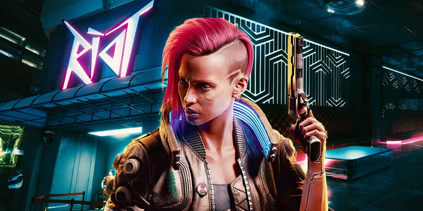 Cyberpunk 2077 - V outside of Riot club