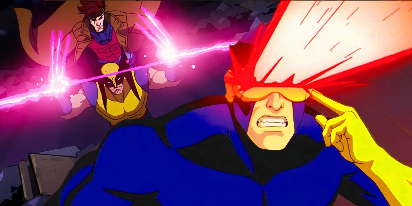 Cyclops Gambit and Wolverine in X-Men 97 using powers