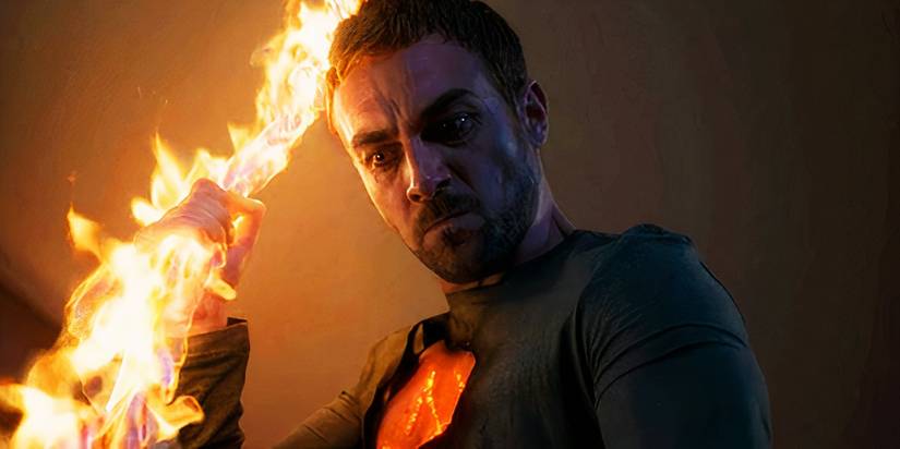 Daimon Helstrom with fire in Helstrom