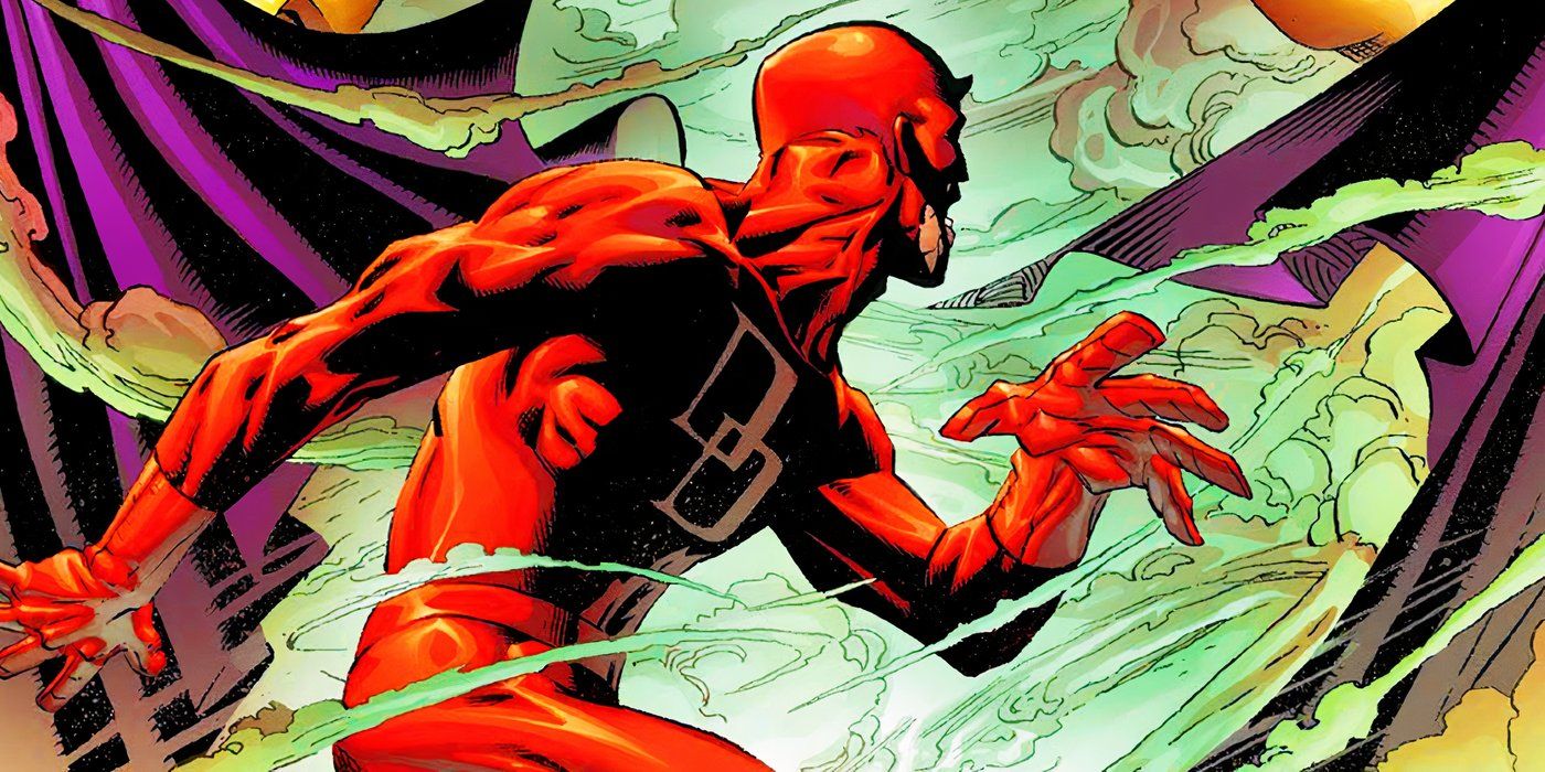 Daredevil fighting illusions in Marvel Comics