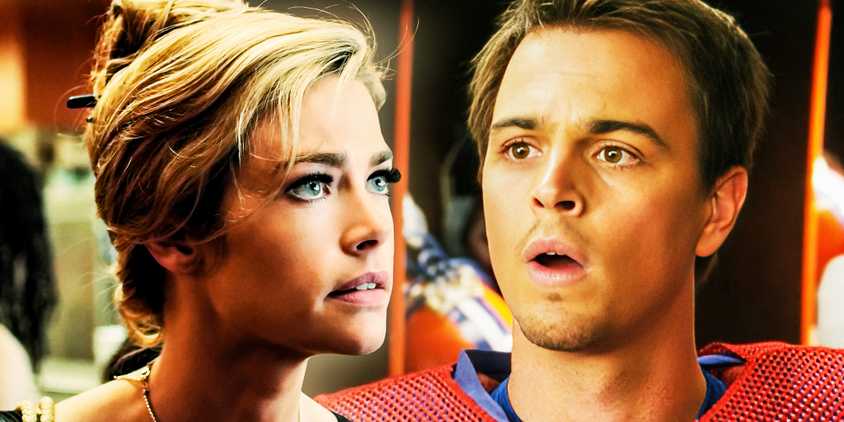 Darin Brooks as Alex Moran & Denise Richards as Debra in Blue Mountain State