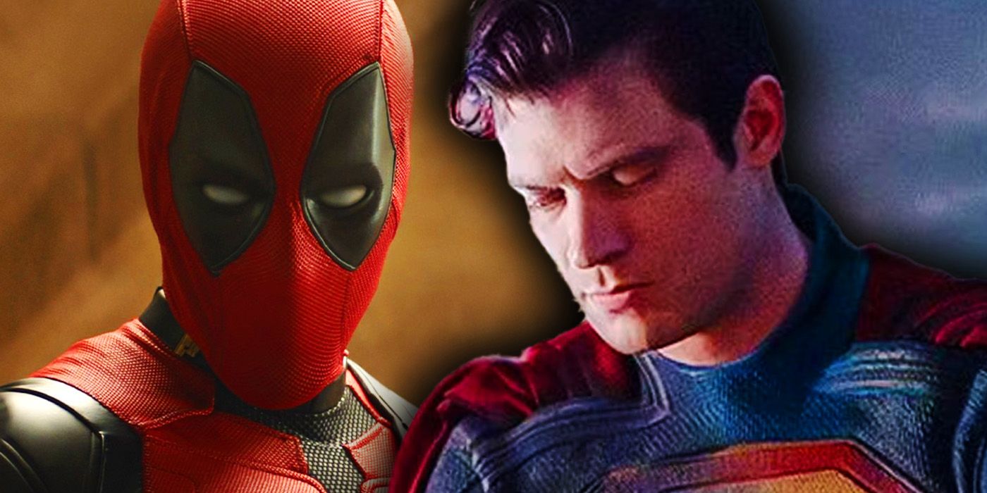 David Corenswet in his Superman costume with Deadpool in the MCU's Deadpool & Wolverine trailer