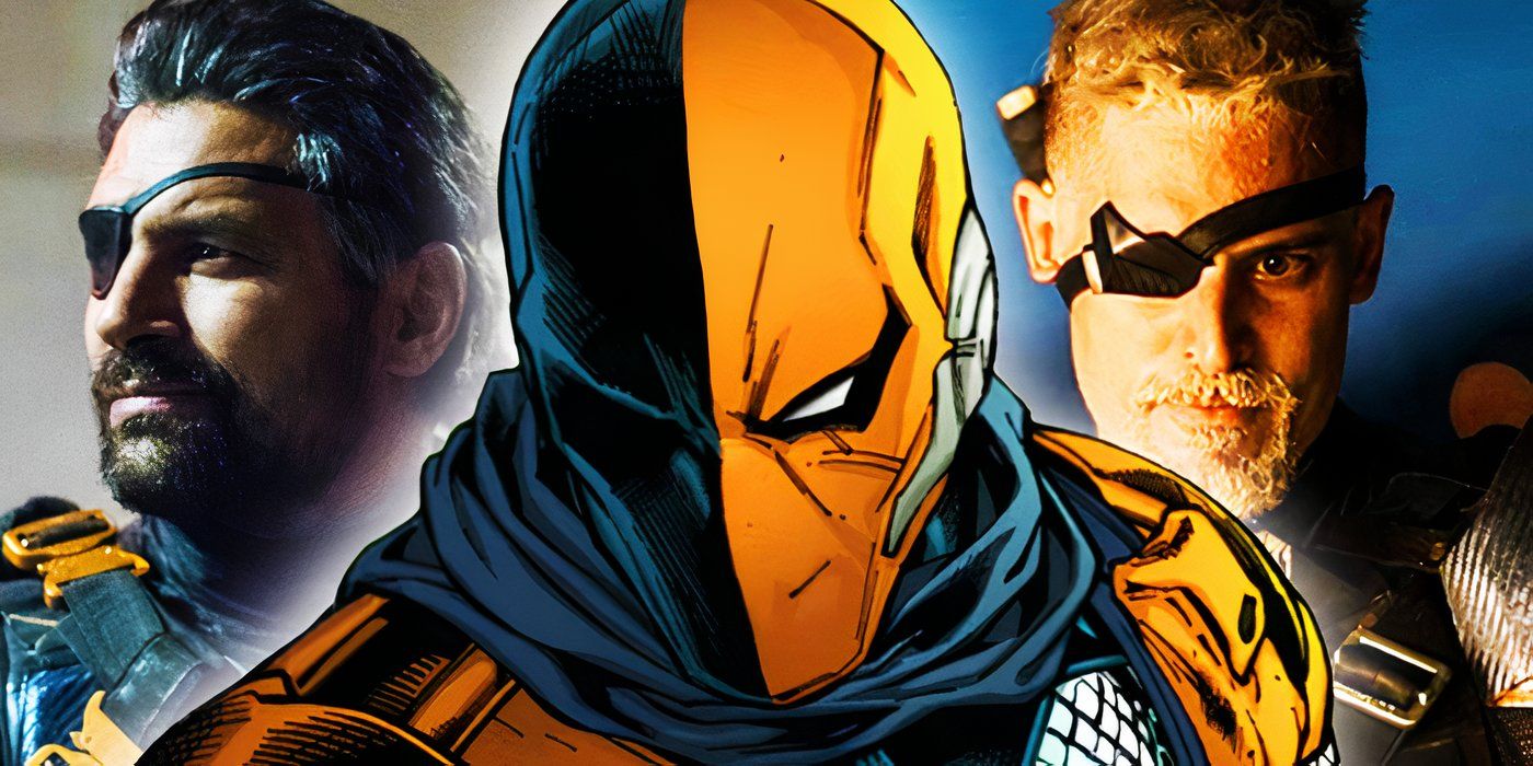 Deathstroke in DC Comics with Manu Bennett and Joe Manganiello as Deathstroke
