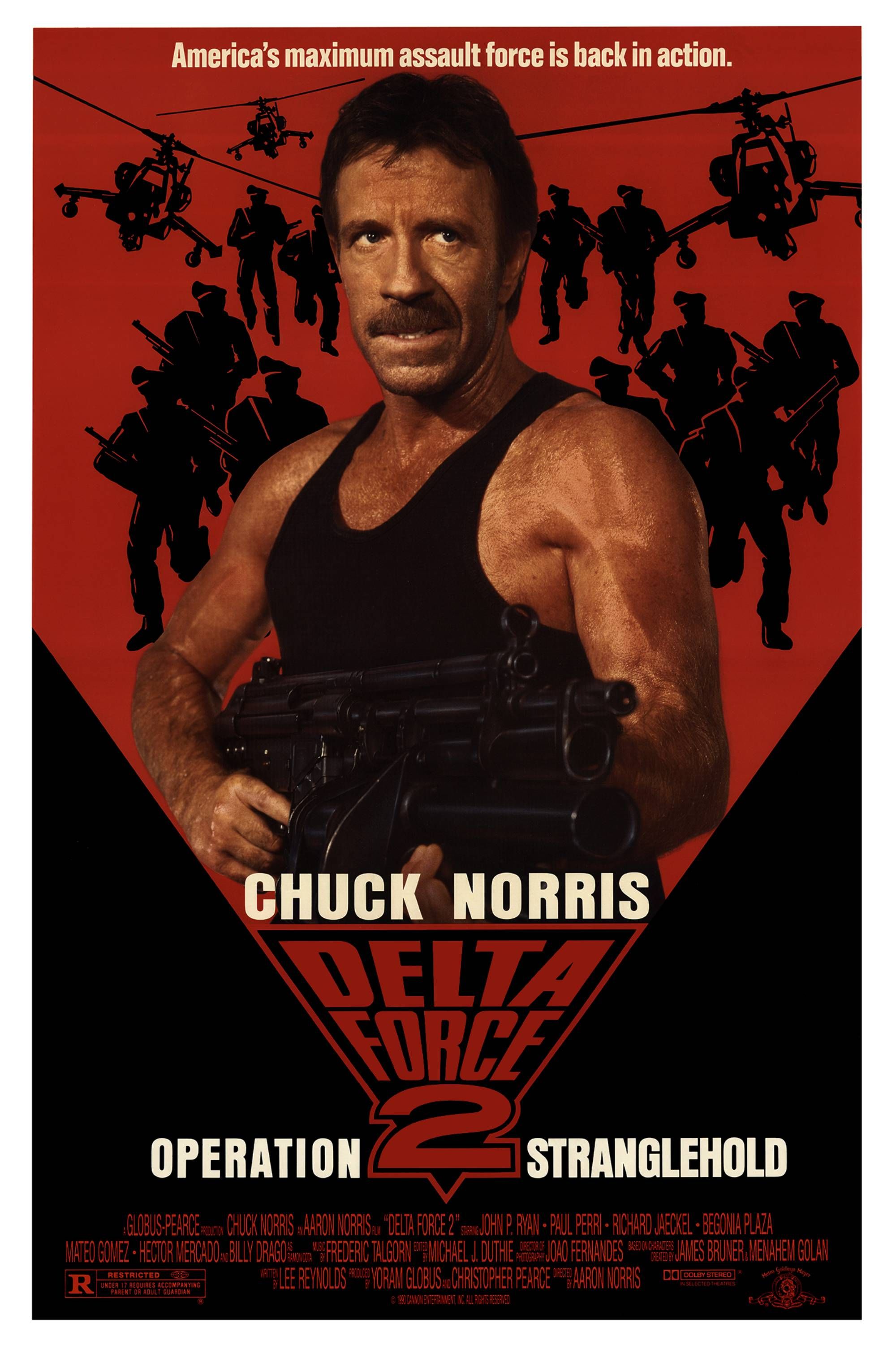 Delta Force 2_ The Colombian Connection (1990) - Poster - Chuck Norris Holding A rifle