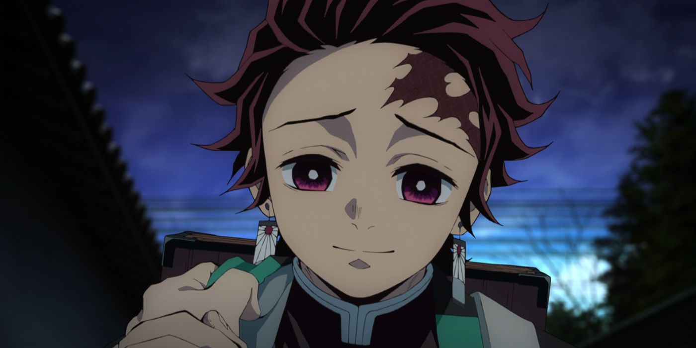 Demon Slayer: Tanjiro looks down with compassion