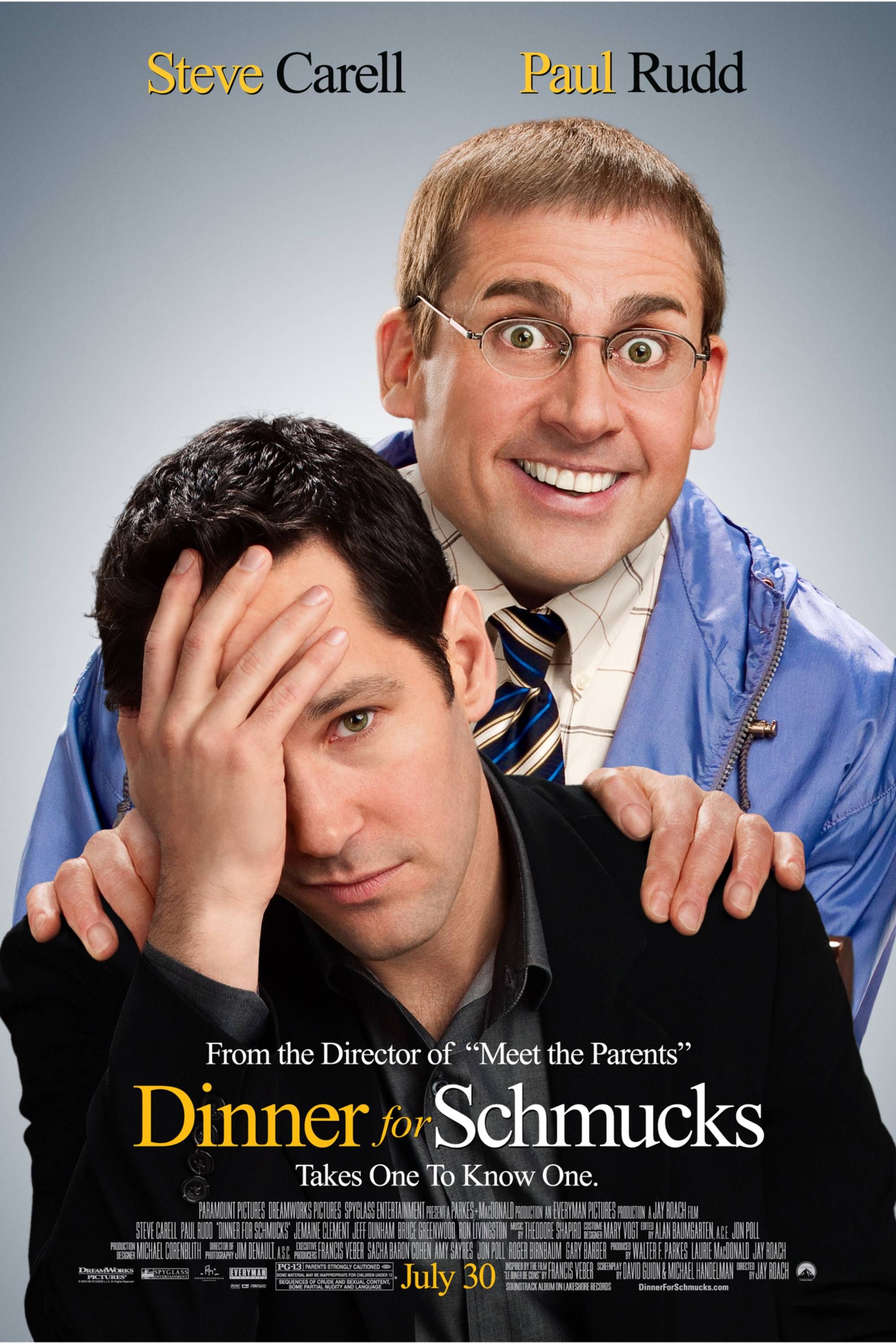 Dinner For Schmucks - Poster - Steve Carell &amp; Paul ruud