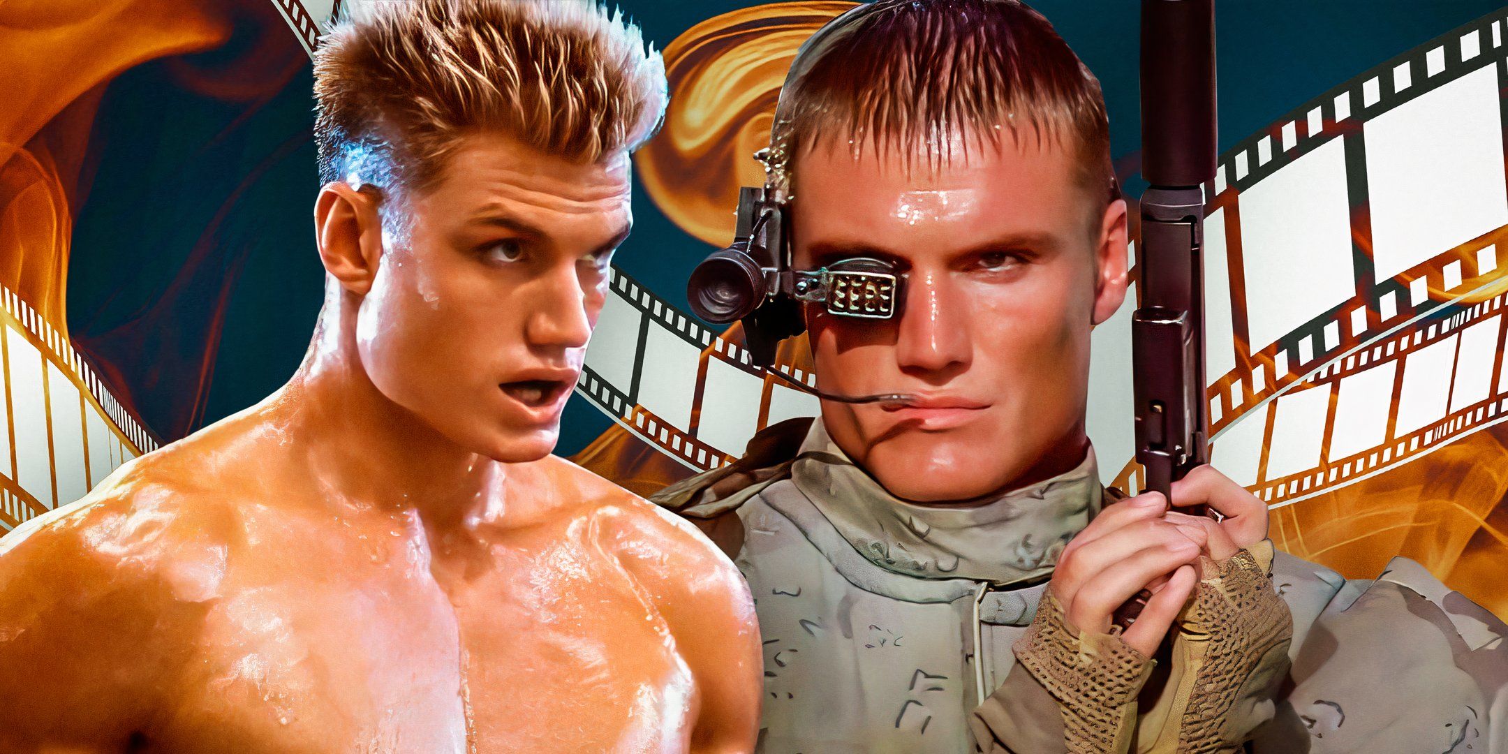 (Dolph-Lundgren-as-Andrew-Scott--GR13)-from-Universal-Soldier,-(Dolph-Lundgren-as-Ivan-Drago)-from-Rocky-IV